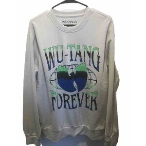 Wu-Tang Forever Tour Sweater Pullover Cream Mens Size Medium Hip Hop Rap